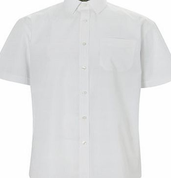 Bhs Mens White Point Collar Shirt, White BR66S01FWHT