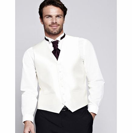 Bhs Merlot Wedding Cravat, Red BR66W24GRED