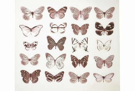 Bhs Metallic butterflies printed large scale canvas