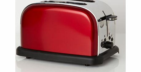 Bhs Metallic Red Essentials 2 Slice Toaster, red
