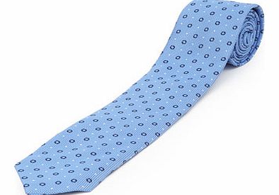 Mid Blue Spot Tie, Blue BR66D03EBLU