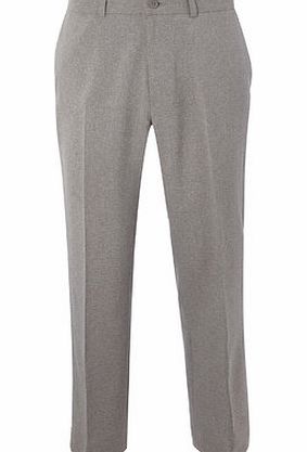 Bhs Mid Grey Regular Fit Trousers, Grey BR65G02GGRY
