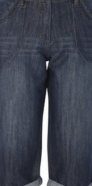 Bhs Mid Wash Belted Utility Crop, mid wash 881845688