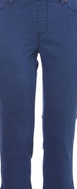 Bhs Mid Wash Crop Super Stretch Jegging, mid wash
