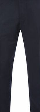 Bhs Midnight Blue Soft Touch Regular Fit Trousers,