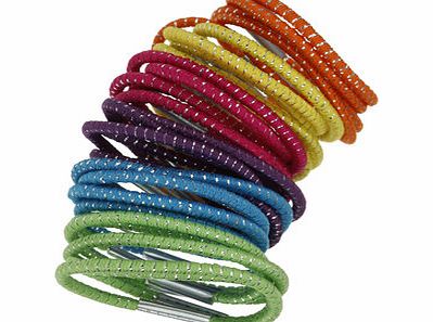 Bhs Mini Bright Multicoloured Hair Bobbles, multi