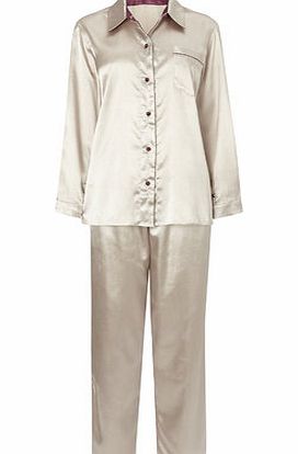 Bhs Mink Animal Plain Satin Pyjama, mink 734594052