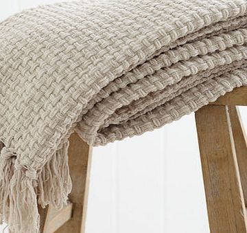 Bhs Mink Basket Weave Throw, mink 1850714052