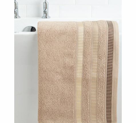 Bhs Mink Linear weft bath towel, mink 1925644052