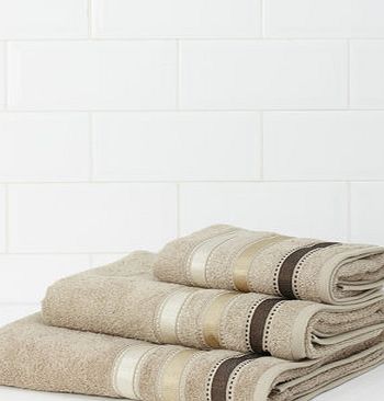 Mink Stripe Weft Towels, mink 1947194052