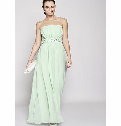 Bhs Mint Daisy Long Bridesmaid Dress, mint 19000828942