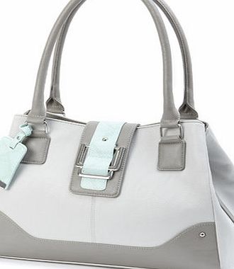 Bhs Mint Double Loop Triple Compartment, mint