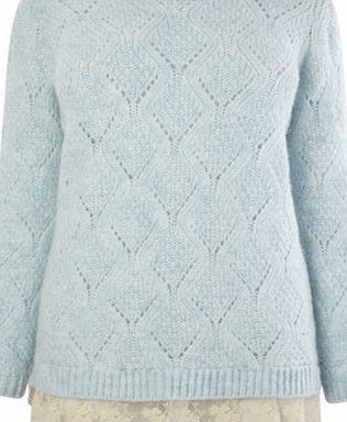 Bhs Mint Lace Hem 2 In 1 Jumper, mint 588438942
