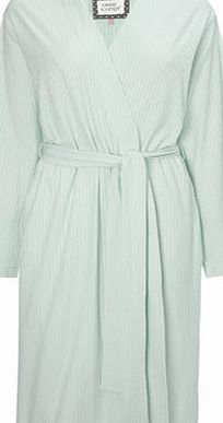 Bhs Mint Lightweight Stripe Kimono Robe, mint