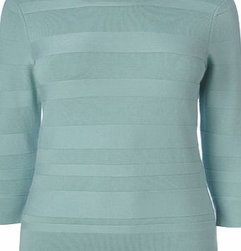 Bhs Mint Self Stripe Jumper, mint 587331678