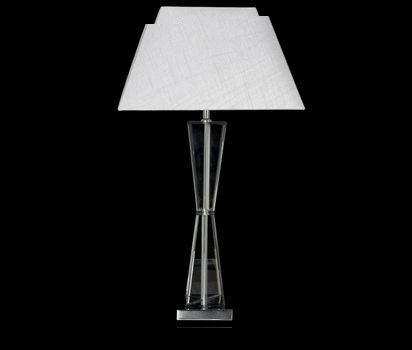 Mirrored slat table lamp
