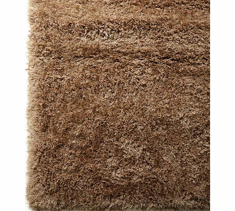 Bhs Mocha Capri shaggy shimmer rug 100x150cm, mocha