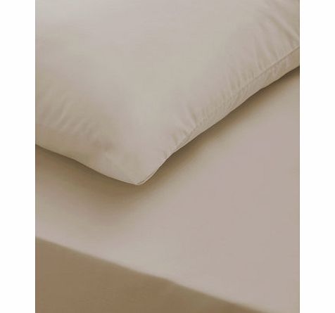 Bhs Mocha egyptian cotton fitted sheet, mocha