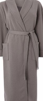 Bhs Mocha Quilted Lightweight Ladies Dressing Gown,