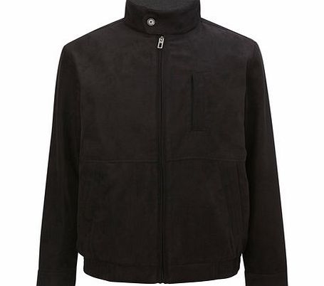 Bhs Mock Suede Bomber Jacket, Black BR56F01FBLK