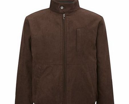 Bhs Mock Suede Bomber Jacket, Brown BR56F01FBRN
