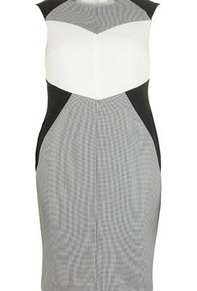 Bhs Mono Geo Colourblock Dress, black 19130888513