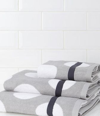 Bhs Monochrome Oversized Spot Towel, monochrome
