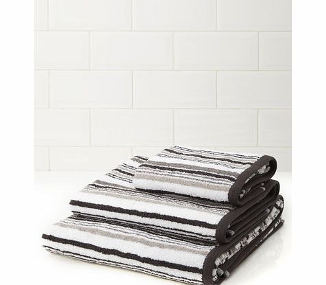 Bhs Monochrome Striped Towel, monochrome 1944231569