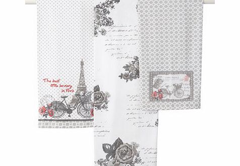 Bhs Multi Cocktail 3 pack tea towel, multi 9575169530