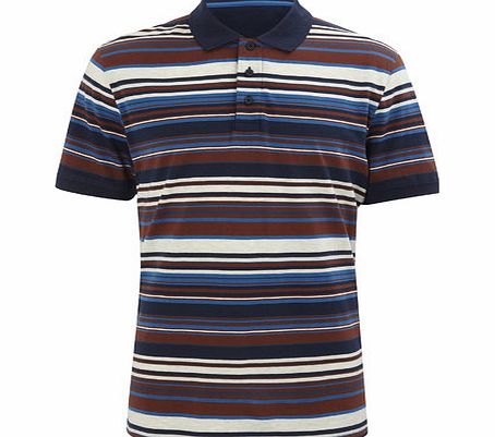 Bhs Multi Stripe Jersey Polo, NATURAL BR52J09FNAT