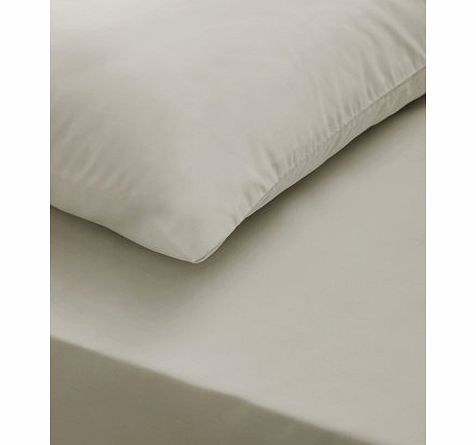 Bhs Natural brushed cotton standard pillowcase,