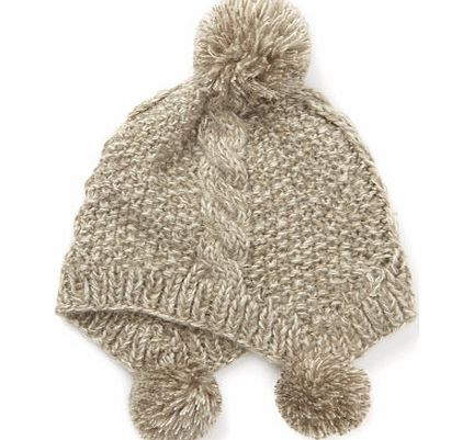 Bhs Natural Cable Pom Pom Beanie, natural 6609580438