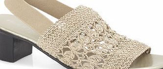 Bhs Natural Classic Knitweave Sandal, natural