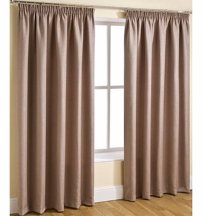 Bhs Natural Luxury Chenille Stripe Curtain, natural