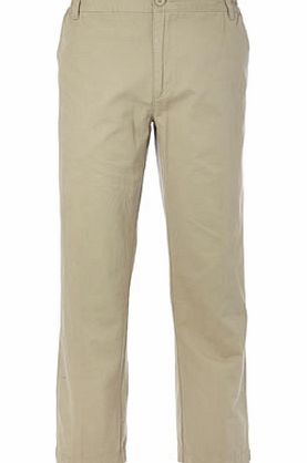Bhs Natural Side Elastic Chinos, Cream BR58D01CNAT