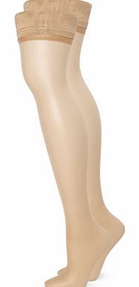 Bhs Natural Tan 2 Pack 15 Denier Hold Ups, natural