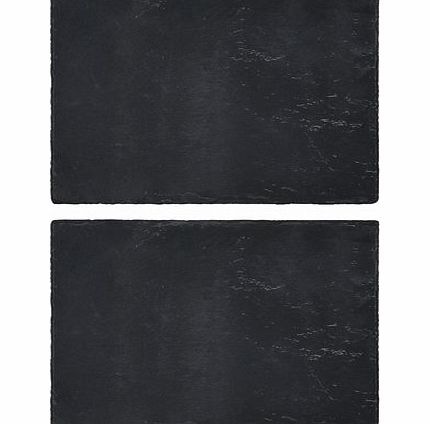 Bhs Naturals slate set of 2 tablemats, black