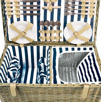 Bhs Nautical Stripe 8 Person Extra Large Hamper,