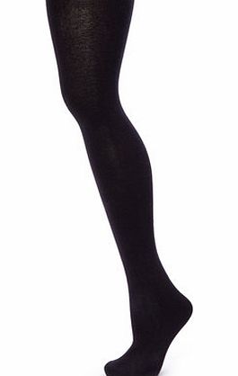 Bhs Navy 1 Pack of 100 Denier Cotton Rich Tights,
