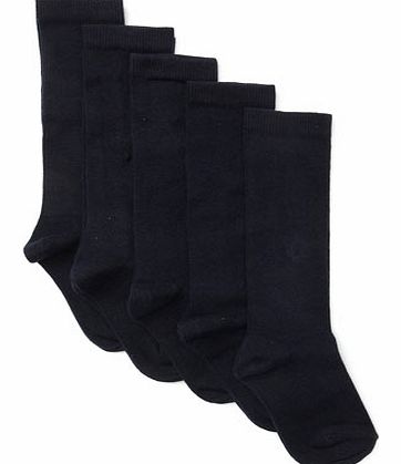 Bhs Navy 5 Pack Knee High Socks, Navy 1492244262