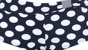 Bhs Navy And White Great Value Large Spot Print Swim