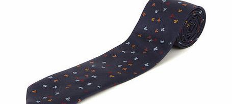 Bhs Navy Autumn Leaf Tie, Blue BR66D51GNVY