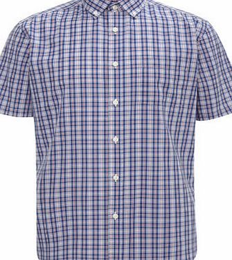 Bhs Navy Checked Shirt, Blue BR51V04GNVY