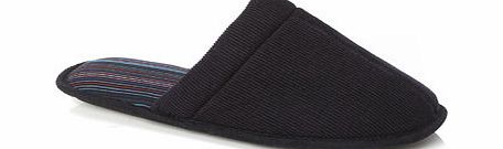 Bhs Navy Cord Memory Foam Mule Slippers, Navy