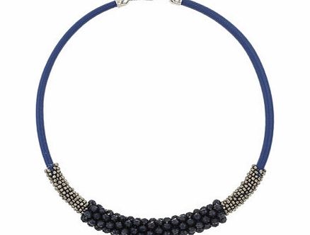 Bhs Navy Cord Necklace, navy 12179790249
