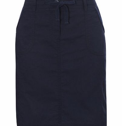 Bhs Navy Cotton Skirt, navy 2207710249