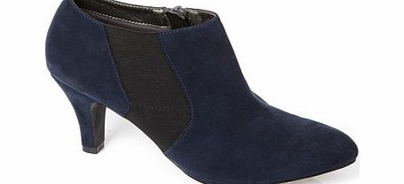 Bhs Navy Elastic Detail Shoe Boots, navy 2844560249