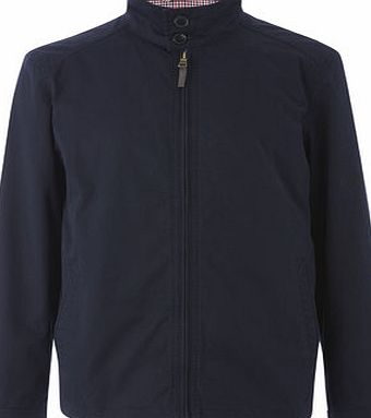 Bhs Navy Funnel Neck Harrington Jacket, Blue