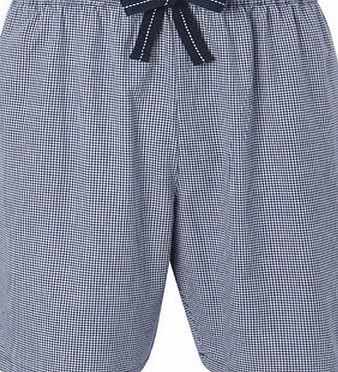 Bhs Navy Gingham Pyjama Shorts, Blue BR62S07GNVY