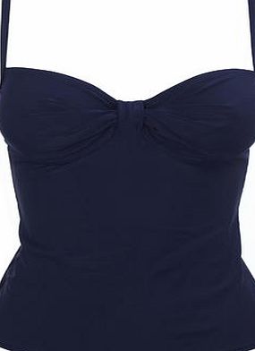 Bhs Navy Great Value Plain Tankini Top, navy 207180249